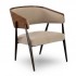 4046 Aria Steel and Fully Upholstered Art Deco Commercial Restaurant Hotel Assisted Living Hospitality Lounge Arm Chair